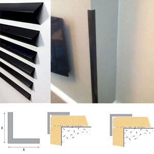 Plastic PVC Corner 90 Degree Angle Trim Wall Corner Guard Edge Protector 1m Long