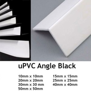 White Plastic PVC Corner 90 Degree Angle Trim 2.9m Long