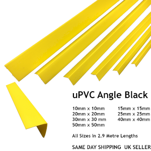 Yellow Plastic PVC Corner 90 Degree Angle Trim 2.9m Long