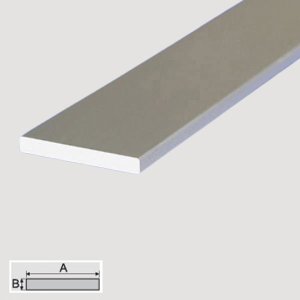 Aluminum Anodised Flat Profile Flat Shape Section Bar 1m Long