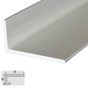 Aluminum Anodised Profile Bar Non-Equal Sided Angle Bar 1m Long