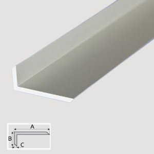 Aluminum Anodised Profile Bar Non-Equal Sided Chamfered Angle Bar 1m Long