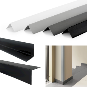 PVC Plastic Edge Corner Protective Profile Trim Wall 90 Degree Angle 1m Long