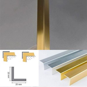 Plastic PVC Corner Trim Wall Edge Protector 1m and 2.5m Long